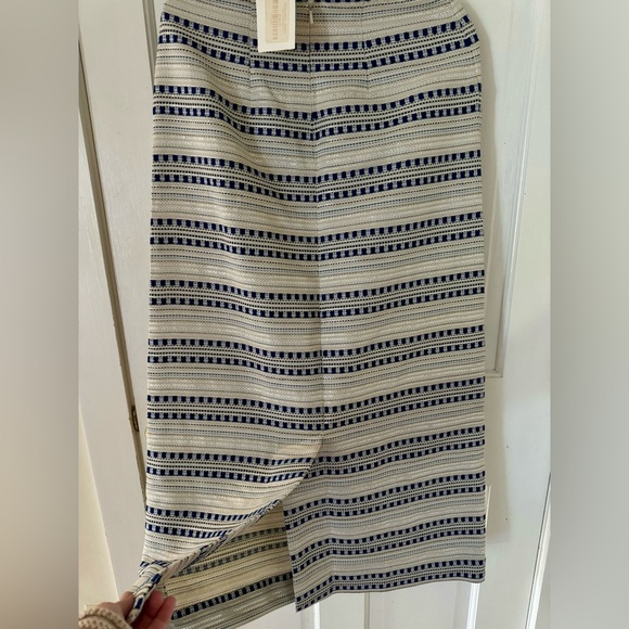 MODA OPERANDI BOUGUESSA skirt Vintage Striped Metalic skirt. Never worn! NWT - Picture 5 of 11